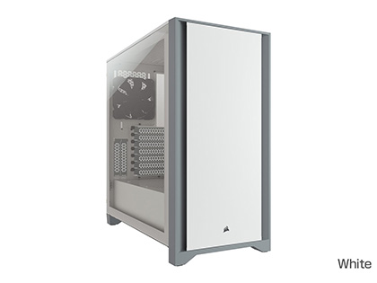 CORSAIRのE-ATXケース「4000 Tempered Glass」が発売、前面パネルや