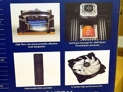 氷状の水冷ヘッドが目を惹くCPUクーラー「IceGem」が発売、SilverStone