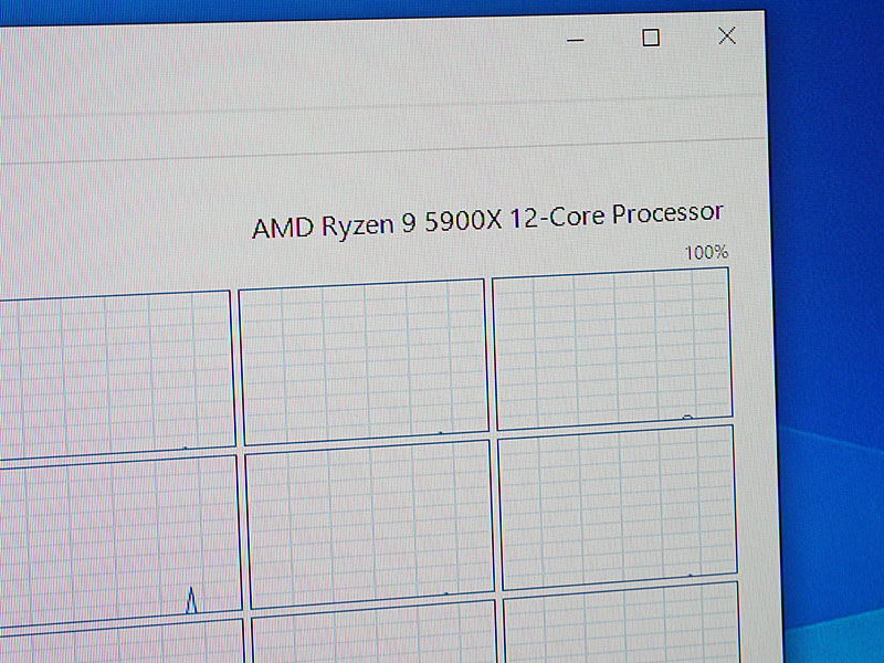 Ryzen 9 5900X搭載PC(受発注品)のデモ