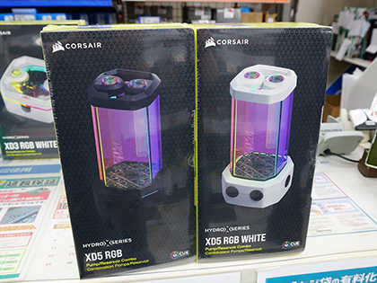 CORSAIRの本格水冷パーツに新たなラインナップ、リザーバーや水冷