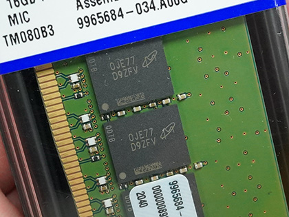 ECC対応のKingston製サーバー向けDDR4メモリが計5製品入荷、1枚32GBと