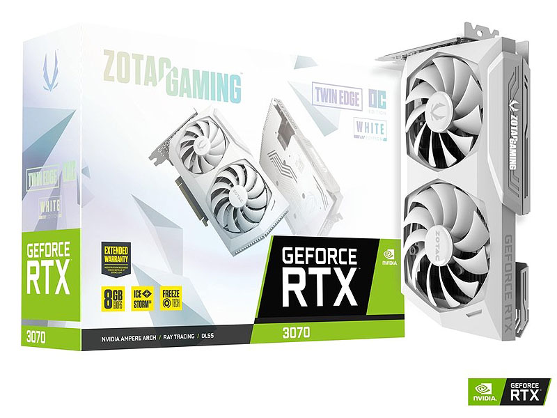 ZOTAC GAMING GeForce RTX 3070 Twin Edge OC White Edition