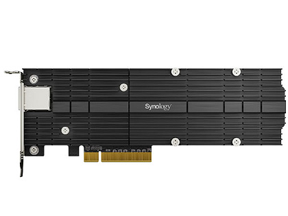 Synology NASキット向けオプションが3製品、キャッシュ用NVMe SSD拡張