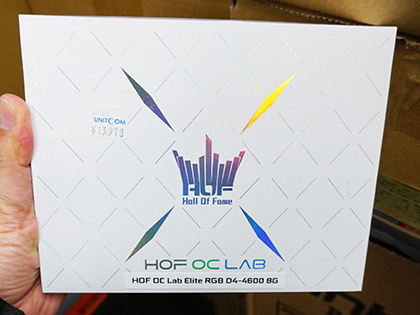GALAXの光るOCメモリ「HOF OC Lab Elite RGB」が入荷、DDR4-4600 8GB×2