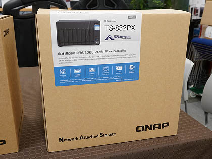 10GbE SFP+対応のQNAP製8ベイNASキット「TS-832PX」が発売、2.5GbE LAN