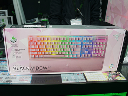 Razerの新型キーボード「BlackWidow V3」にキュートなQuartz Pink