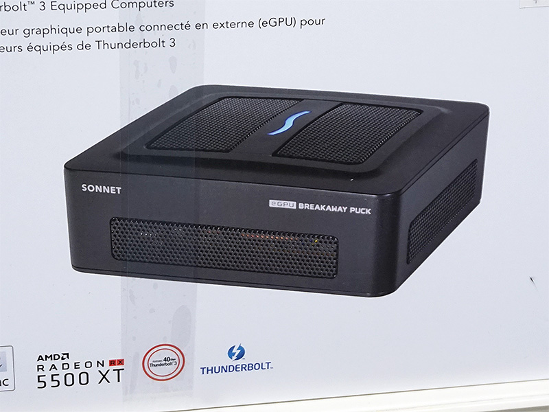 eGFX Breakaway PuckのRadeon RX 5000シリーズ搭載版