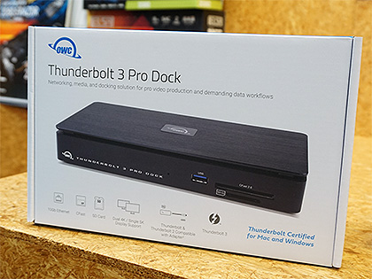 OWCからThunderbolt 3拡張ドックが2種類、10GbE LAN搭載モデルも有り