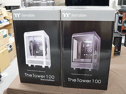 ショーケース風のMini-ITXケース「The Tower 100」がThermaltakeから
