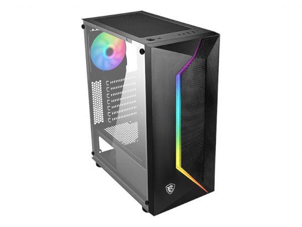 フロントメッシュ仕様のMSI製ミドルタワー「MAG VAMPIRIC 100R