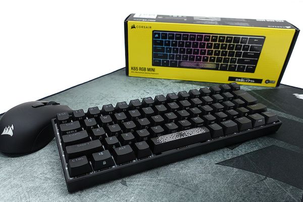 60%キーボードはマウスを大きく動かす人に恩恵大！「CORSAIR K65 RGB