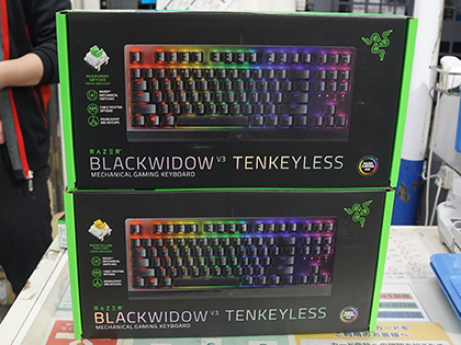 Razer「BlackWidow V3 Tenkeyless」が安価になってリニューアル、より