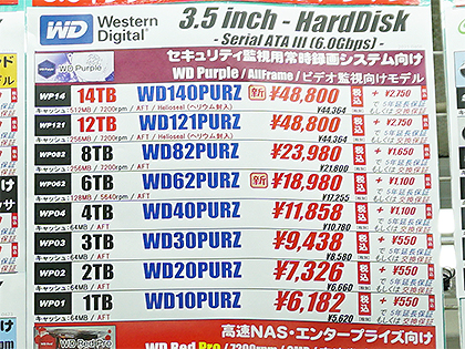 [新品未開封] WD120EFBX、３台。（台数減可） WESTERN DIGITAL WD120EFBX [12TB SATA600 7200] 価格比較 - 価格.com