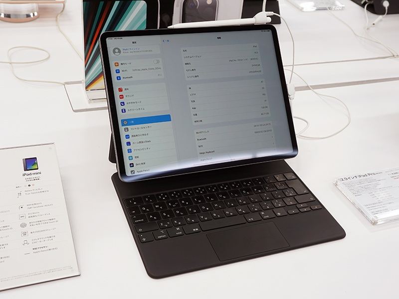 iPad Pro 12.9インチモデル(キーボードカバーは別売り)