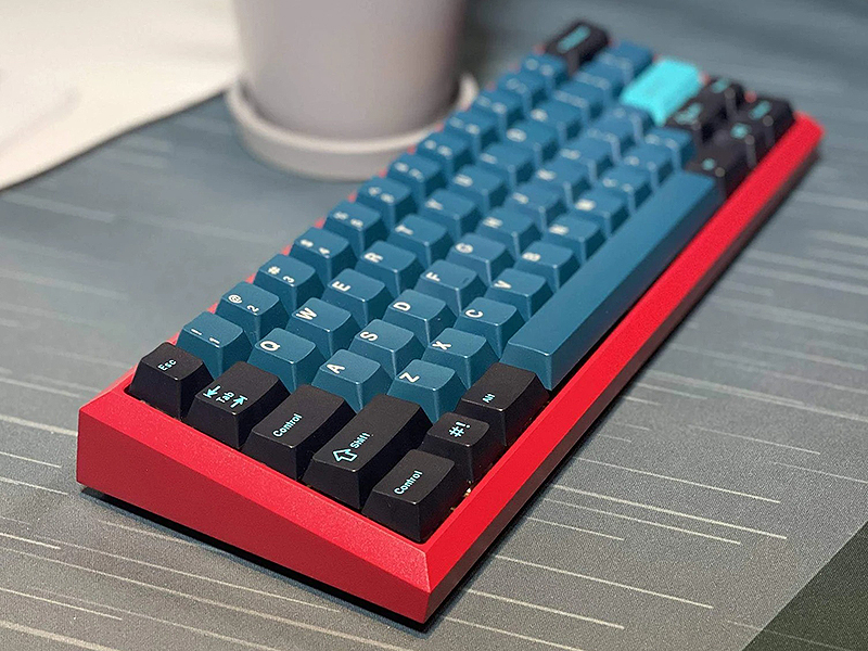 Fjell Keyboard Kit (solder)の完成済みイメージ