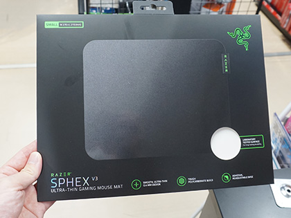 厚さ0.4ミリの超薄型マウスパッド「Razer Sphex V3」が入荷、サイズ
