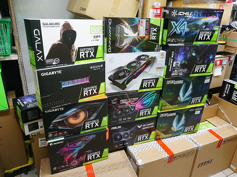 各社のGeForce RTX 3080 Tiビデオカード