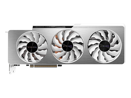 ま*や様 RTX3080Ti グラフィックボード GIGABYTE 白色 銀色 GeForce RTX™ 3080 Ti VISION OC 12G 主な特徴 | グラフィック