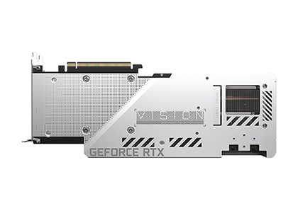 ま*や様 RTX3080Ti グラフィックボード GIGABYTE 白色 銀色 GeForce RTX™ 3080 Ti VISION OC 12G 主な特徴 | グラフィック