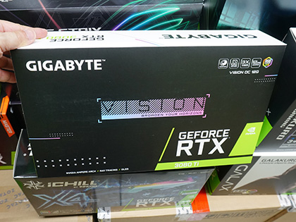 GIGABYTEのGeForce RTX 3080 Tiは3製品、クリエイター向けやLCDパネル