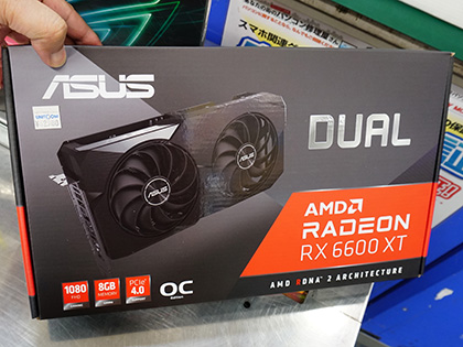 ASUSのRadeon RX 6600 XTは2製品、ROG STRIXもデュアルファン