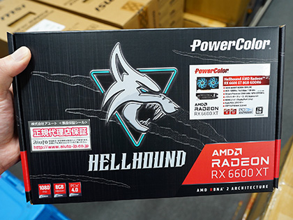 PowerColorのRadeon RX 6600 XTは計2製品、長さ220mmの「Hellhound