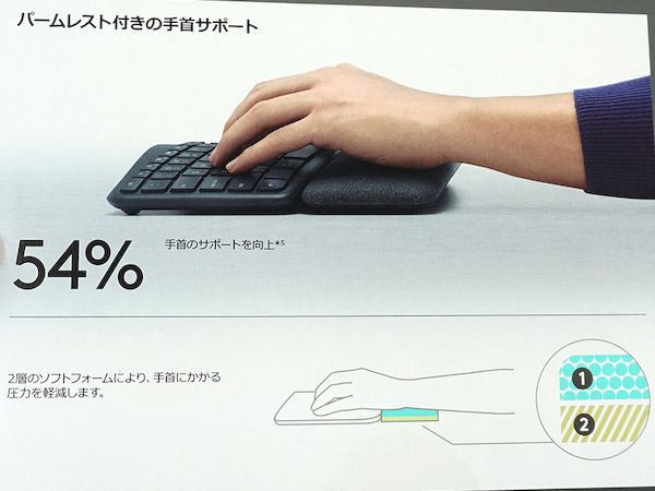 手首の疲れを軽減するロジクールのエルゴノミックキーボードが発売