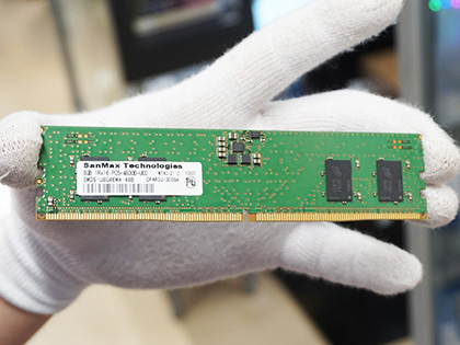 SanMax製DDR5メモリのサンプル展示スタート、SO-DIMMもあり - AKIBA PC