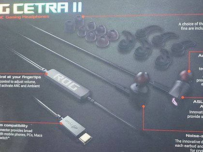 ASUS ROG CETRA II　USB-C ゲーミングイヤホン　ANC搭載 ROG Cetra II | Headsets & Audio | ROG United States