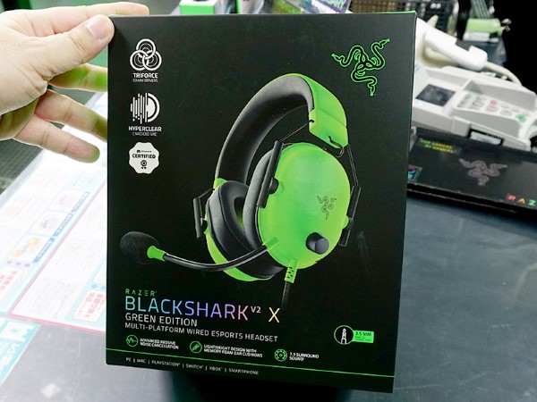 7.1chサラウンド対応ヘッドセット「BlackShark V2 X」に“Razerグリーン