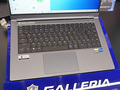 Intelと共同設計したゲーミングノート「GALLERIA U Series」が発売