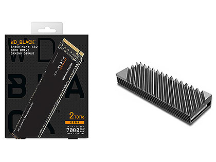 PS5対応ヒートシンク付きの「WD_Black SN850 NVMe SSD」が店頭入荷