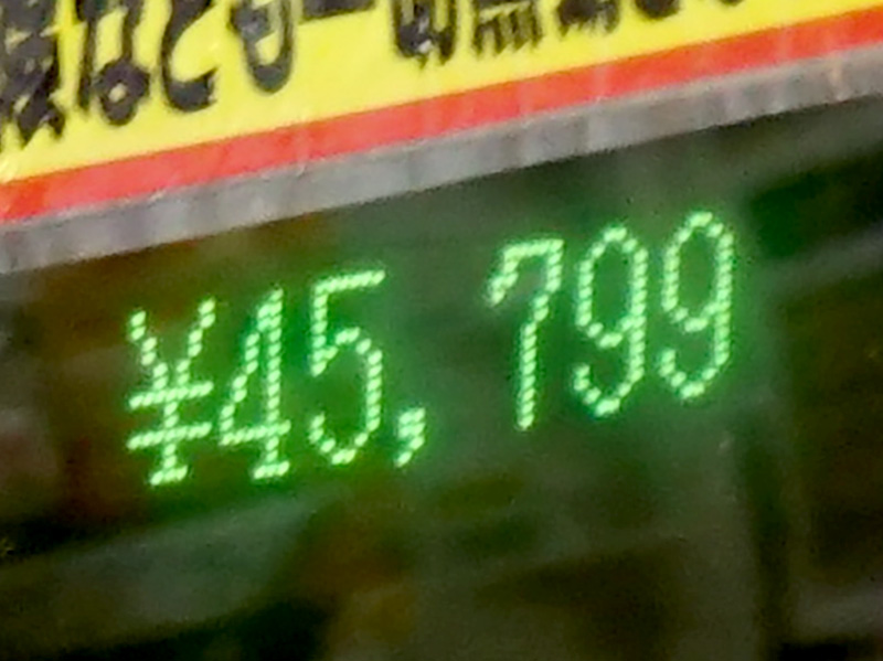 価格は45,799円