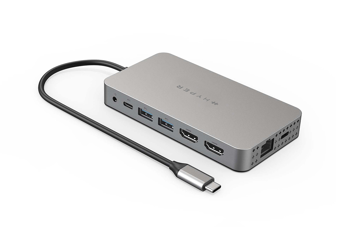 デュアル4K HDMI 10in1 USB-Cハブ for M1