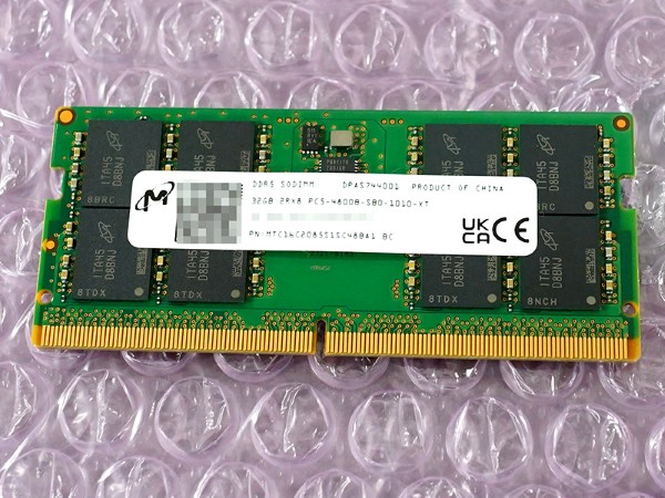 DDR5-4800対応のSO-DIMMキットが複数入荷、SK hynixとMicron純正