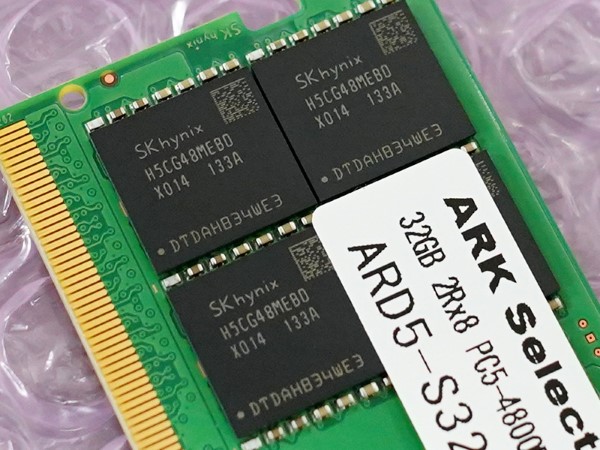 DDR5-4800対応のSO-DIMMキットが複数入荷、SK hynixとMicron純正
