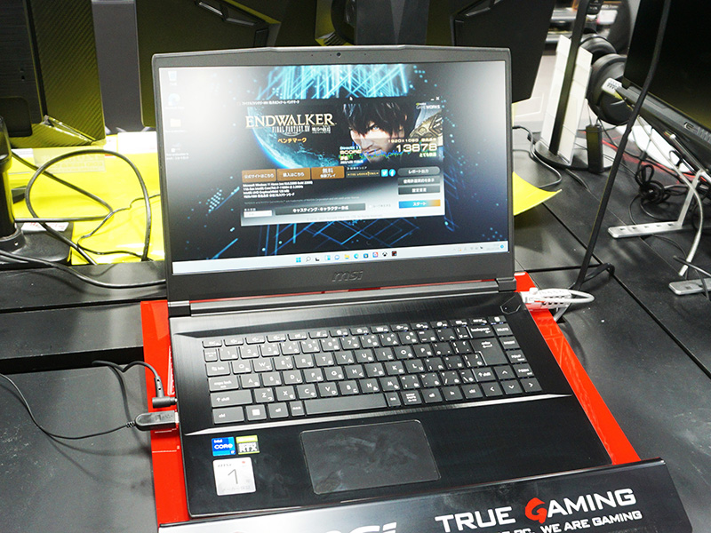 写真のモデルはGeForce RTX 3050 Laptop GPU搭載モデルの「GF63 Thin 11U（GF63-11UC-062JP）」