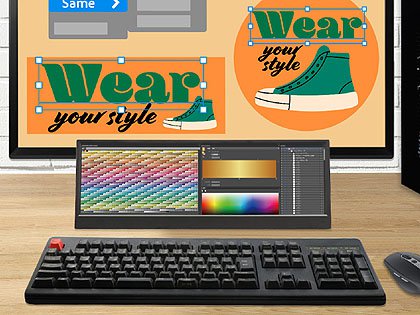 ちょい足し”できる14型/横長の高解像度サブモニター、縦置きは