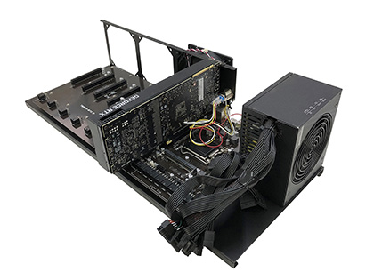 BIOSTARのマイニングマザー向け専用フレームが26日発売、長尾製作所