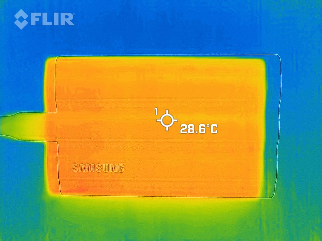 ファイル転送前。表面温度は28.6℃。