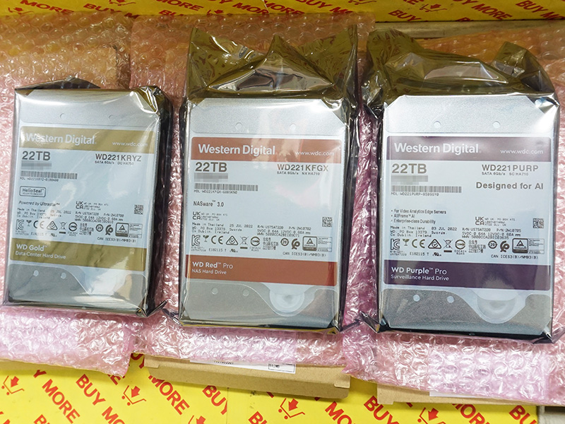 Western Digital製3.5インチHDDの22TBモデル