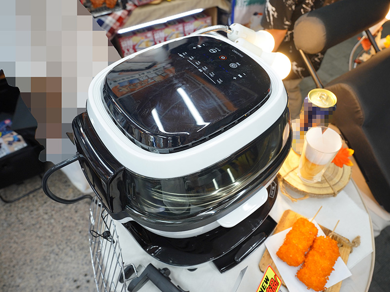 「まわるエアフライヤードラム「クルクルクック」」