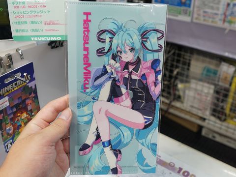 ボカロ 初音ミク クリアファイル チケットホルダー ボーカロイド ボーカロイドカラーのケーブルバンドが入荷、初音ミクのクリアファイル