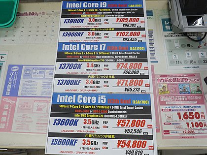 Intelの第13世代Coreプロセッサー「Raptor Lake-S」が発売、Core i9