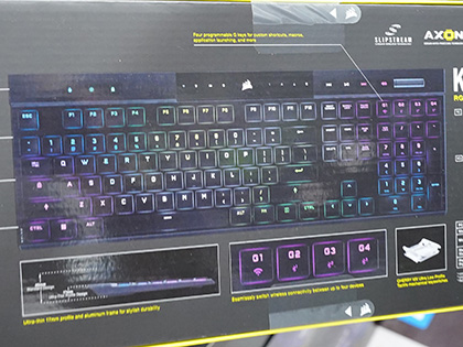 CORSAIRの薄型ゲーミングキーボード「K100 AIR WIRELESS」が発売