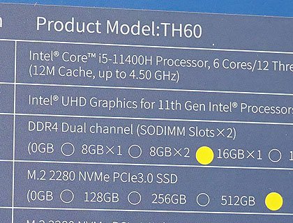 Core i5-11400H搭載のミニPC「MINISFORUM TH60」が発売 - AKIBA PC