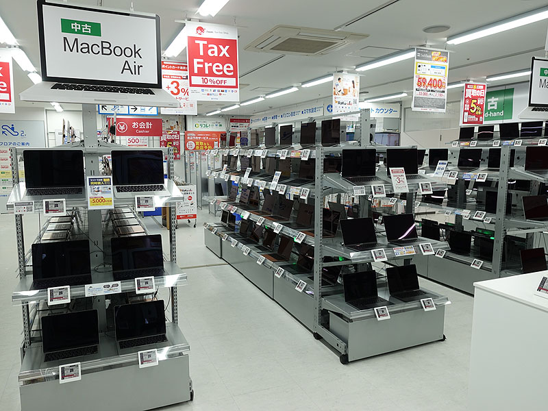 2階 中古Macフロア