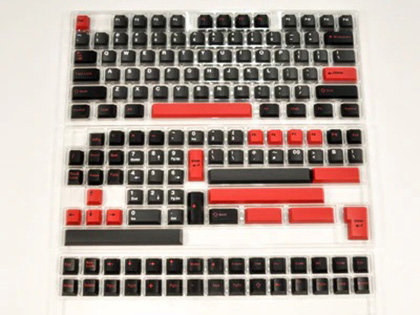 ブラック×レッドカラーを基調としたCherry MX向けキーキャップが入荷