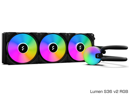 Fractal Designの光る水冷CPUクーラー「Lumen v2」が発売、計6