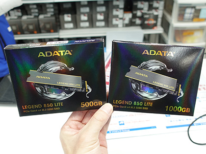 最大リード速度5,000MB/sのM.2 SSD「LEGEND 850 LITE」がADATAから